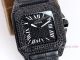 AAA Replica Cartier Santos Black Diamond Watch Automatic (4)_th.jpg